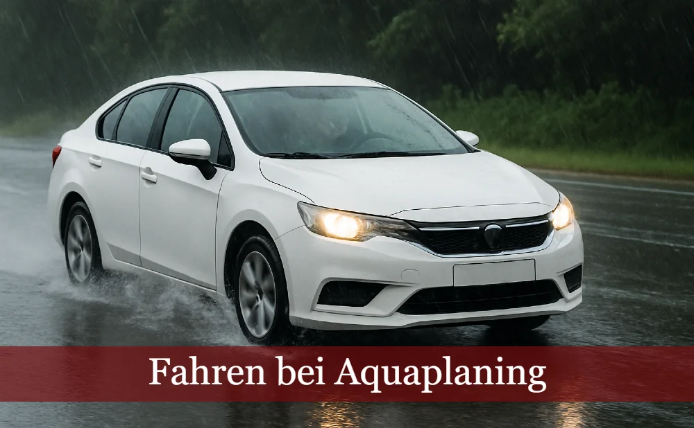Fahren bei Auqaplaning