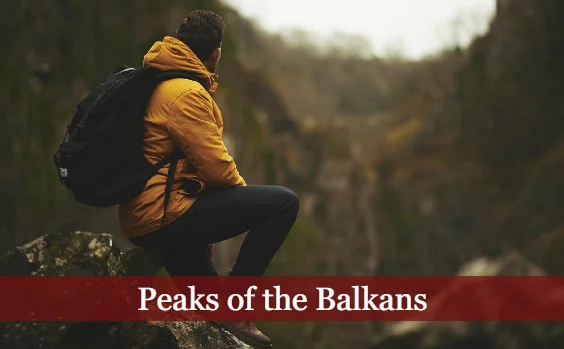 Wanderer in den Peaks of the Balkans
